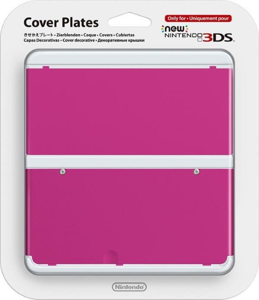 NINTENDO NEW 3DS COVER PLATE PINK  019