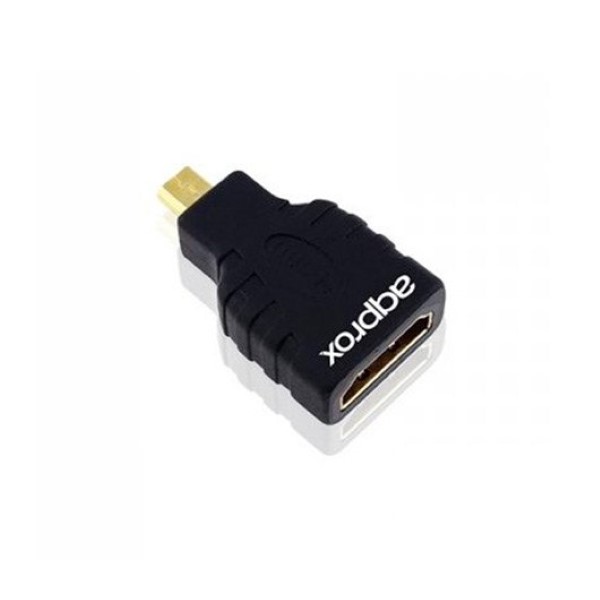 APPROX ADAPTER MICRO HDMI  C  M TO HDMI HDMI HDMI MALE TO HDMI FEMALE / BLACK APPC19