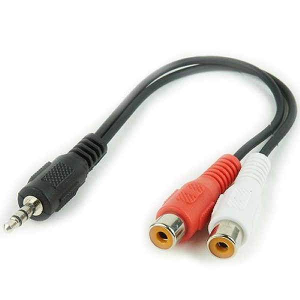 CABLEXPERT 3.5 MM PLUG TO 2 X RCA SOCKETS STEREO AUDIO CABLE 0,2 M