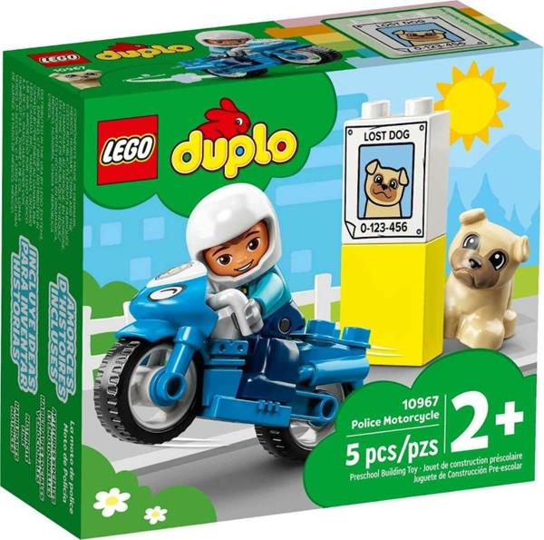 LEGO 10967 DUPLO POLICE MOTORCYCLE ΓΙΑ 2+ ΕΤΩΝ