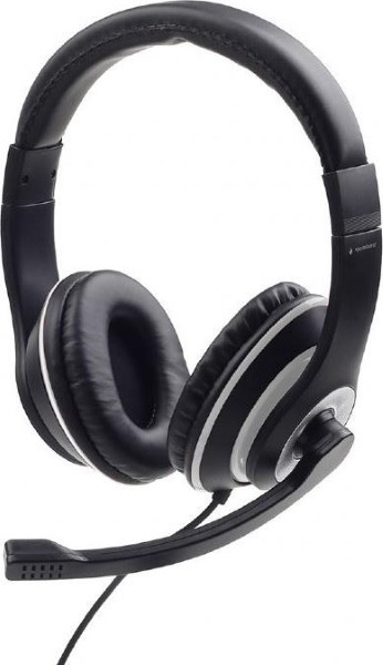 GEMBIRD JACK STEREO HEADSET BLACK WITH WHITE  RING