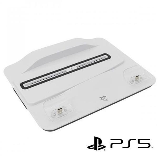 WHITE SHARK PS5 COOLING PAD - 2 CHARGING DOCK GUARD