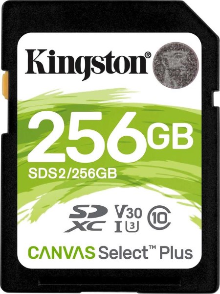 KINGSTON SD 256GB CANVAS SELECT - UHS-I U3