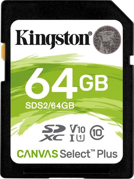 KINGSTON SD 64GB CANVAS SELECT - UHS-I U3