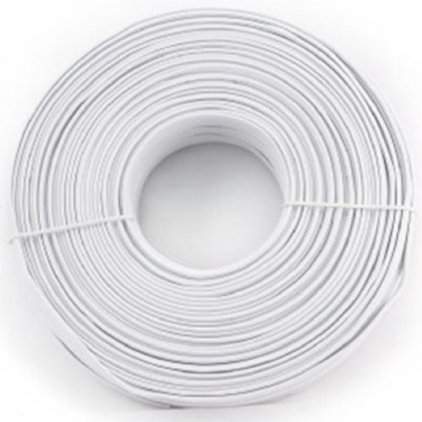 CABLEXPERT FLAT TELEPHONE CABLE STRANDED WIRE 100M WHITE 4 WIRES