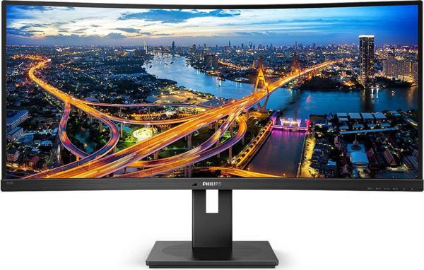 Philips B 345B1C Ultrawide VA Curved Monitor 34" QHD 3440x1440 με Χρόνο Απόκρισης 5ms GTG