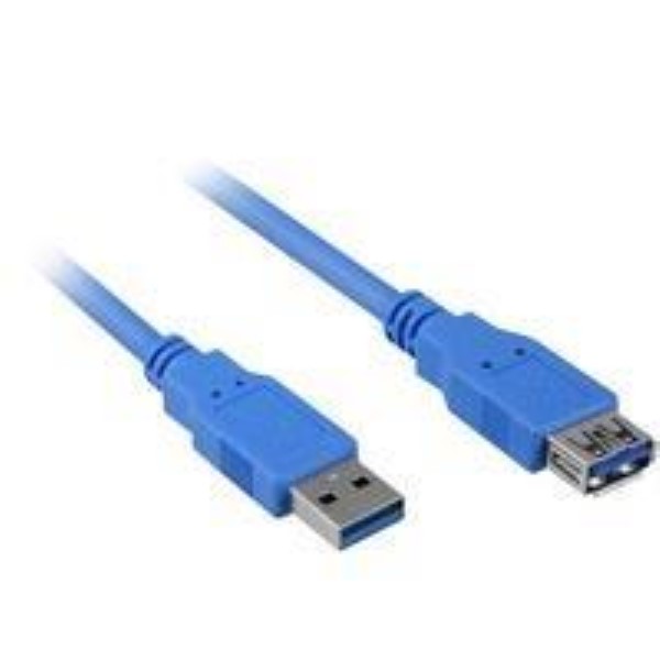 SHARKOON DATA TRANSFER CABLE USB 3.0 EXTENSION, EXTENSION CORDS BLUE, 1 METER