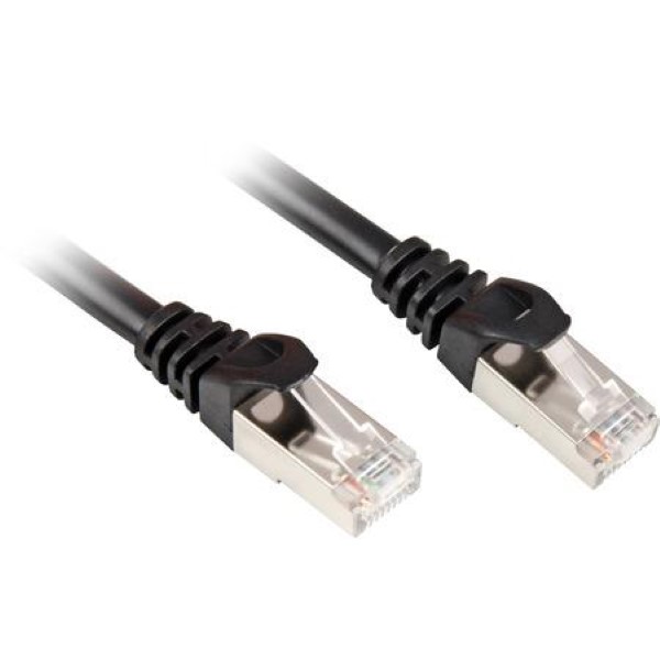 SHARKOON PATCHCABLE RJ45 CAT.6 SFTP CONNECTION WITH HUB SWITCH 1X RJ45  MALE PLUG  TO 1X RJ45  PLUG  10 M BLACK, 10 METER 4044951015023