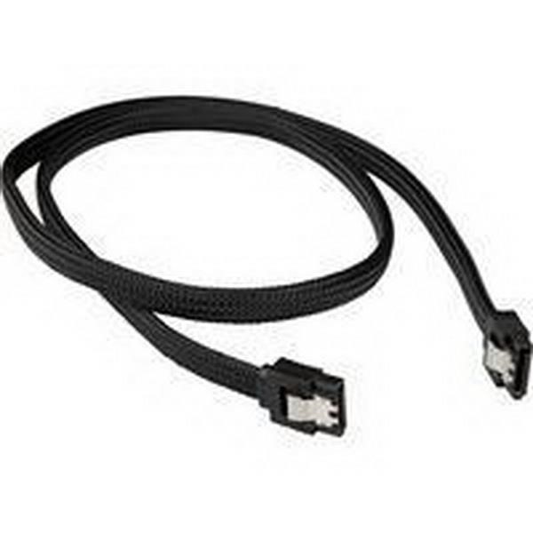 SHARKOON DATA TRANSFER SATA III CABLE SLEEVE BLACK, 75 CM