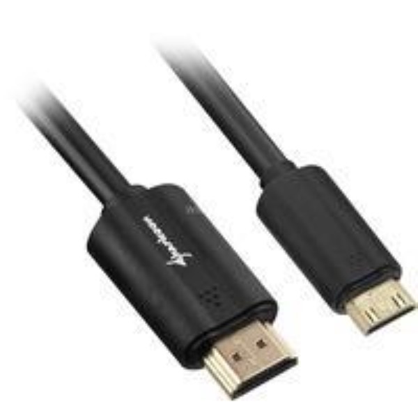 SHARKOON AUDIO / VIDEO CABLE HDMI MALE MINI HDMI CONNECTOR BLACK, HDMI 2.0 4K