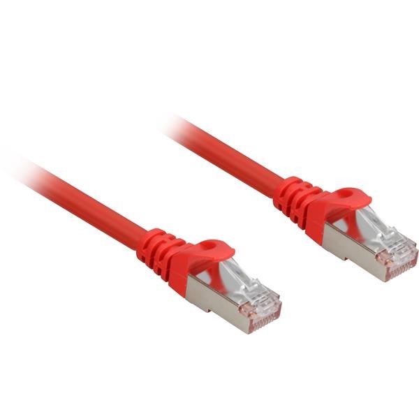 SHARKOON PATCH CABLE RJ45 CAT.6A SFTP CONNECTION WITH HUB SWITCH 1X RJ45  MALE  ON 1X RJ45  MALE  25 CM RED, 25CM, LSOH  HALOGEN FREE  4044951018642
