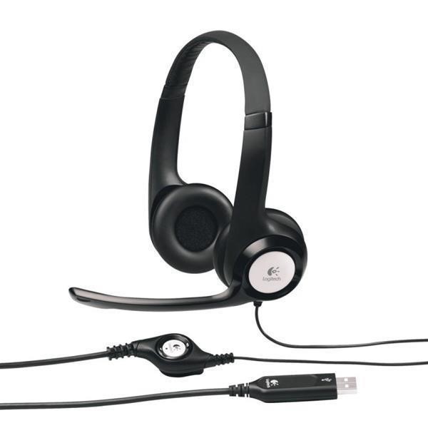 LOGITECH USB HEADSET H390 ON-EAR HEADSET HANDSET MACINTOSH, PC SYSTEMS BLACK BLACK, USB, RETAIL