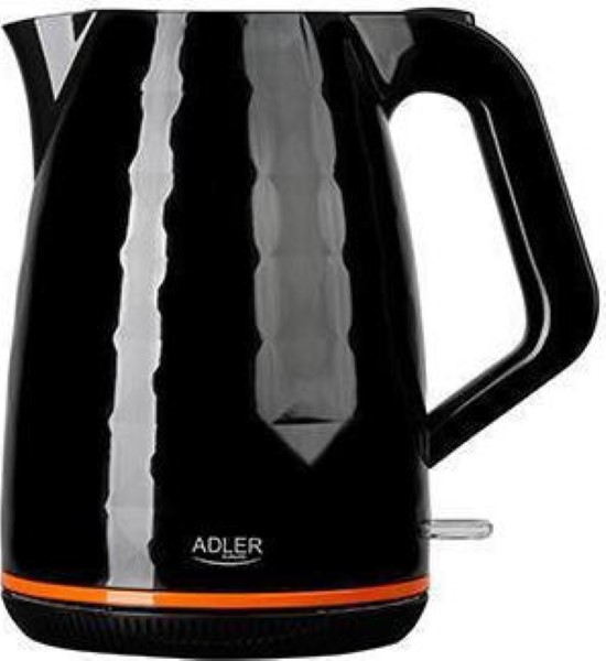 ADLER BLACK PLASTIC KETTLE 1,7L