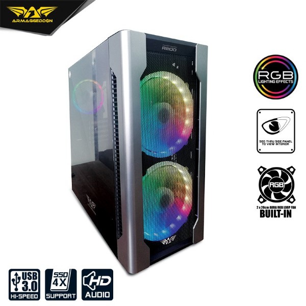 ARMAGGEDDON GAMING PC CASE AIRSTREAM R200