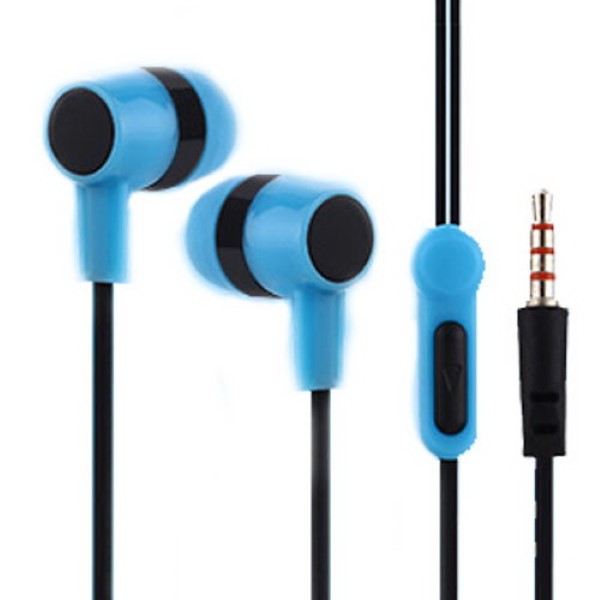 LAMTECH HANDSFREE WITH MIC 3,5MM JACK BLUE