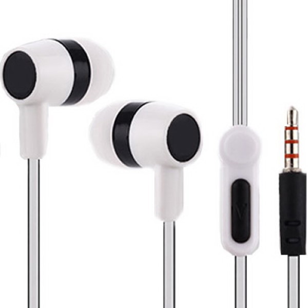 LAMTECH HANDSFREE WITH MIC 3,5MM JACK WHITE