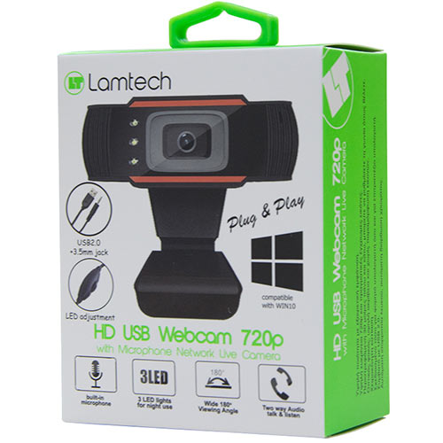 LAMTECH HIGH DEFINITION USB WEB CAMERA 720P
