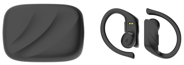 LAMTECH BLUETOOTH 5.0 SPORT TWS EARPHONES WITH CHARGING DOCK BLACK