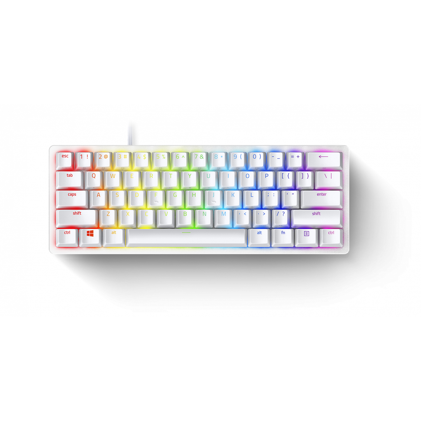 Razer HUNTSMAN MINI MERCURY ED. - 60% Linear Red Opto Mechanical Switch Gaming Keyboard  - US Layout