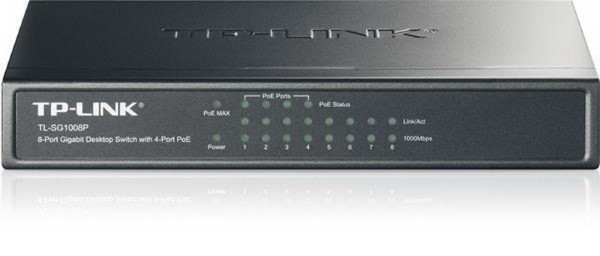 TP-LINK TL-SG1008P 8-Port Gigabit Desktop PoE Switch