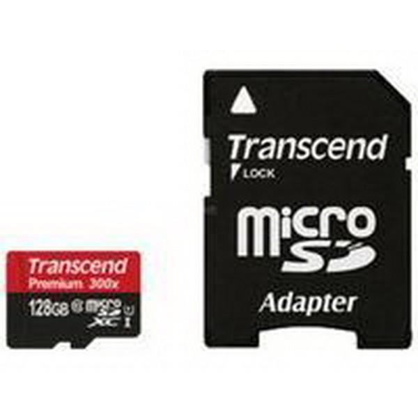 TRANSCEND 128GB MICROSDXC PREMIUM CARD, MEMORY CARD 128 GB WRITE: 10MB / S MICROSDHC UHS-I, CLASS 10