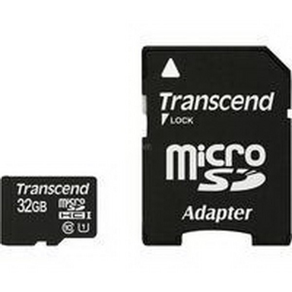 TRANSCEND MEMORY CARD MICROSDHC CARD 32GB PRE, MEMORY CARD BLACK, CLASS 10