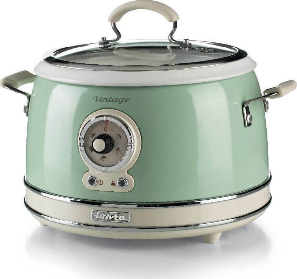 ARIETE VINTAGE FOOD STEAMER, GREEN