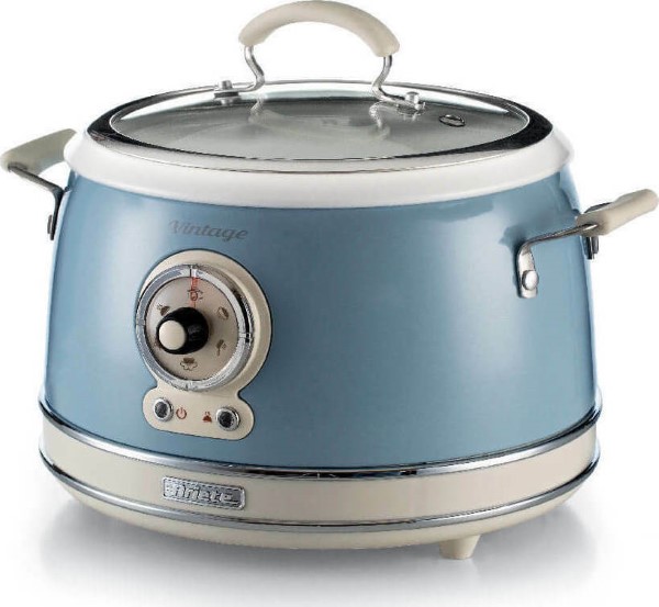 ARIETE VINTAGE FOOD STEAMER, BLUE