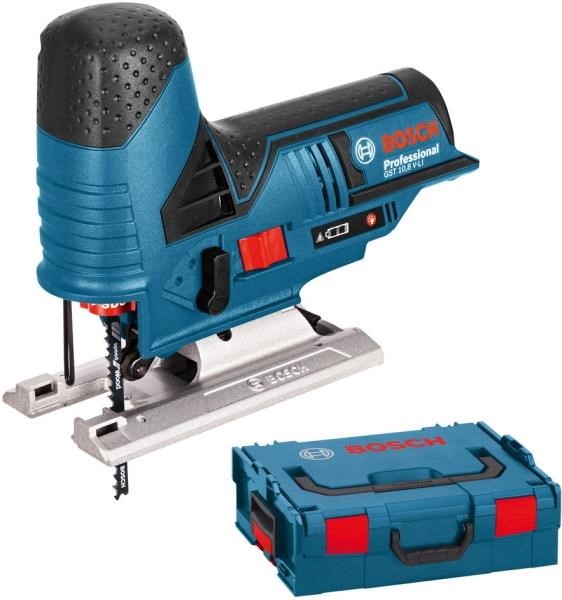 BOSCH CORDLESS JIGSAW GST 12V 70 SOLO PROFESSIONAL, 12 VOLTS BLUE, L-BOXX, WITHOUT BATTERY AND CHARGER