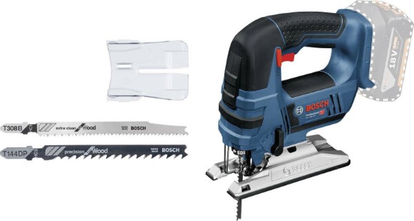 BOSCH CORDLESS JIGSAW GST 18V-LI B PROFESSIONAL SOLO, 18 VOLTS BLUE - BLACK, WITHOUT BATTERY AND CHARGER