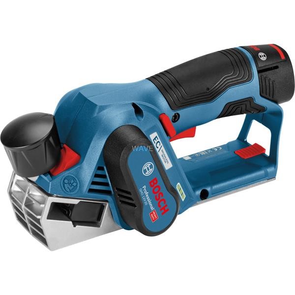 BOSCH CORDLESS PLANER GHO 12V-20 PROFESSIONAL, 12V, ELECTRICAL PLANE BLUE - BLACK, 2X LI-ION BATTERY 3.0AH