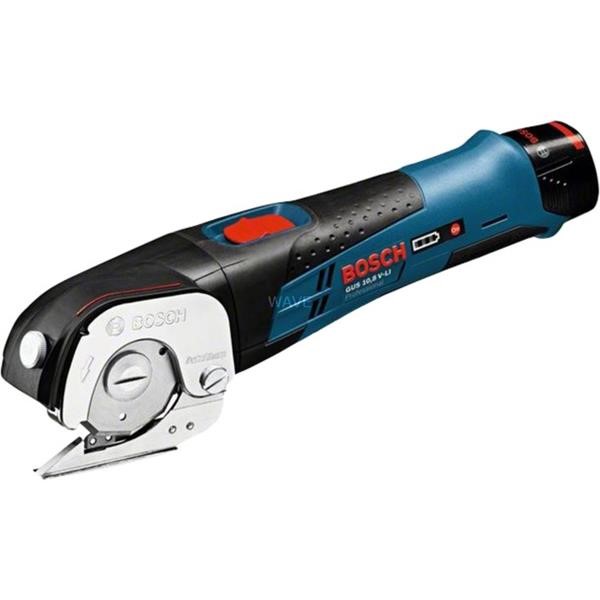 BOSCH BATTERY UNIVERSAL SCISSORS GUS 10.8 - 12 V-LI, ELECTRIC SCISSORS BLUE, WITHOUT BATTERY AND CHARGER, L-BOXX
