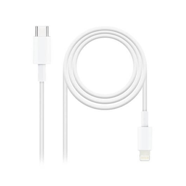 NANOCABLE LIGHTNING CABLE M TO USB-C M NANOWIRE 1M WHITE MALE TO MALE / 1M / WHITE 10.10.0601