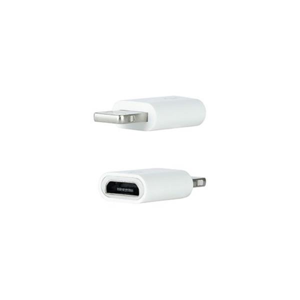 NANOCABLE ADAPTADOR LIGHTNING A MICRO USB  BLANCO