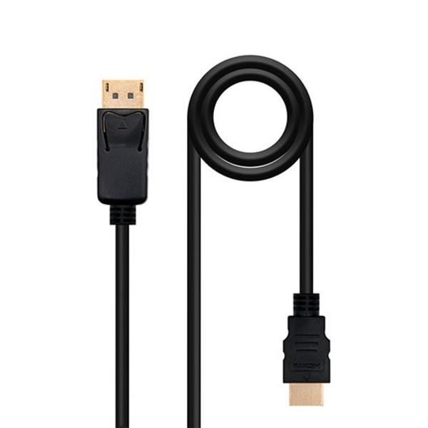 NANOCABLE CABLE DISPLAYPORT M A HDMI M  1.5M NEGRO