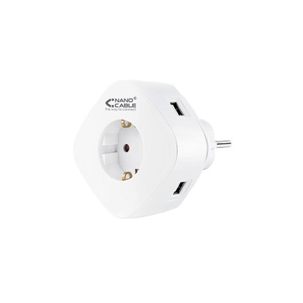 NANOCABLE UNIVERSAL CHARGER PORT WHITE