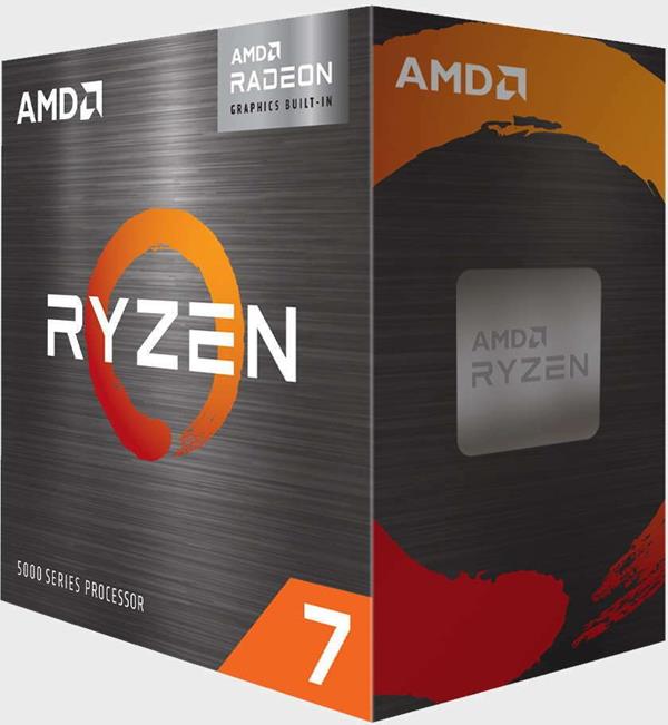 AMD RYZEN 7 5700G BOX AM4  3,800GHZ  WITH WRAITH STEALTH COOLER