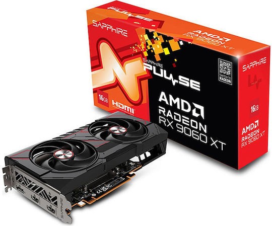 VGA SAPPHIRE PULSE Radeon RX 9060 XT 16GB Gaming OC  (UEFI)