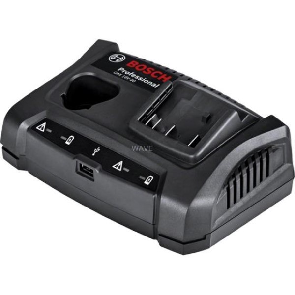 BOSCH CHARGER GAX 18V-30 PROFESSIONAL BLACK 10.8 - 12 VOLT - 14.4 - 18 VOLT - USB