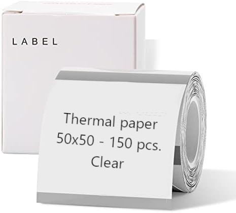 NIIMBOT THERMAL LABEL PAPER 50*50-150 TRANSPARENT