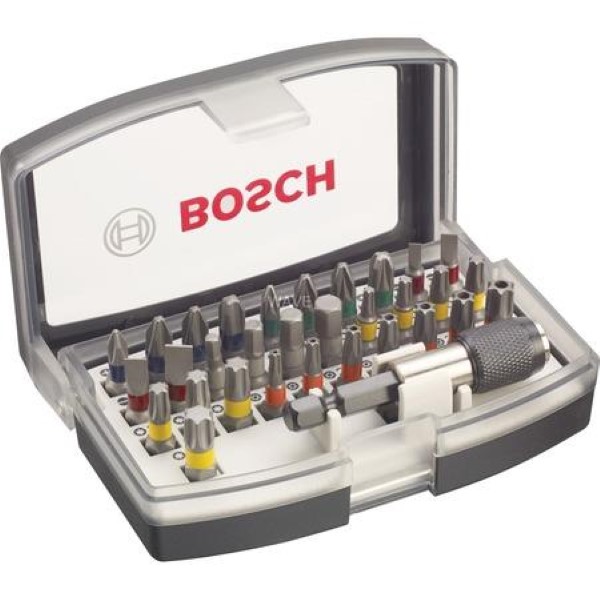 BOSCH SCREWDRIVER SET EXTRAHARD, 32-PIECE, BIT SET
