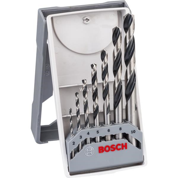 BOSCH HSS TWIST DRILL SET POINTTEQ, 135 °, 7-PIECE MINI X-LINE SET