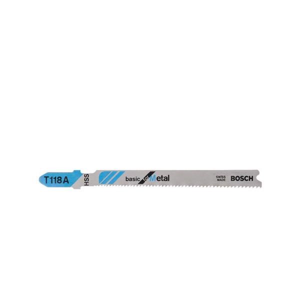 BOSCH JIGSAW BLADE T 118 A BASIC FOR METAL 5 PIECES
