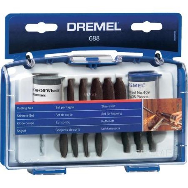 DREMEL CUTTING SET 688JA, 68 PIECES, CUTTING DISC