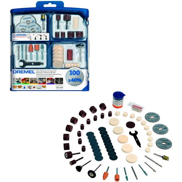 DREMEL MULTIPURPOSE ACCESSORY KIT 100 PARTS 723
