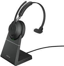 JABRA EVOLVE2 65 UC MONO HEADSET BLACK BT USB-A + CHARGING STAND