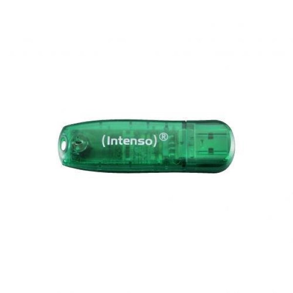 INTENSO DRIVE USB 2.0 RAINBOW LINE GREEN 8 GB
