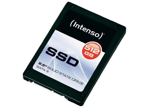 INTENSO SSD  2,5inch READING: 520 MB/S
WRITING: 490 MB/S 512 GB