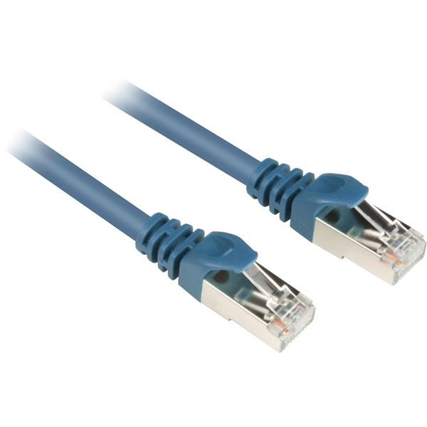 SHARKOON PATCHCABLE RJ45 CAT.6 SFTP CONNECTION WITH HUB SWITCH 1X RJ45  MALE PLUG  TO 1X RJ45 CONNECTOR  PLUG  2 M BLUE, 2 METER 4044951014712
