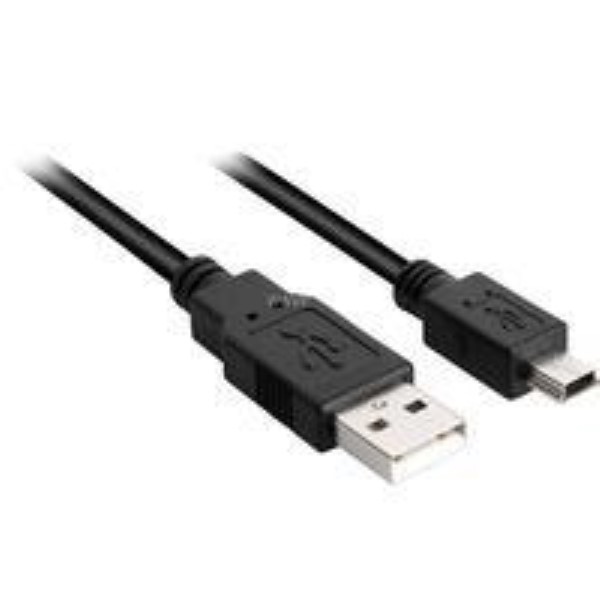SHARKOON DATA TRANSFER CABLE USB 2.0 A - USB MINI-B BLACK, 0.5 METERS, DOUBLE SHIELDED